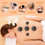 1 x RAW Customer Returns Hot Stone Massage Set, 21 Pieces Hot Stone Massage Set with Heater, Massage Stone in a Portable Heating Case, Basalt Stones Suitable for Home Use, Spa, Massage Therapy Relaxation 21 Pieces  - RRP €57.0