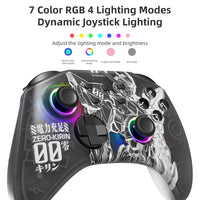 1 x RAW Customer Returns Mytrix Wireless Controller for Nintendo Switch with RGB Optics Joystick, Mecha Pattern Pro Controller for Switch OLED Lite with Headphone Jack, Home Button, Macro Function Vibration - RRP €39.99