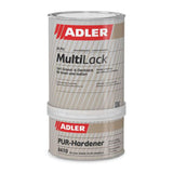 1 x RAW Customer Returns ADLER 2K-PU-Multilack, tile paint matt white, RAL9016 traffic white - 1 kg incl. hardener - tile paint with excellent adhesion properties for various substrates, base and top coat - RRP €37.81