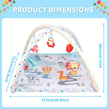 2 x Brand New Jacootoys Baby Play Gym Play Mat for Kids with 2 Visual Replaceable Washable Mat Covers and 5 Visual, Hearing, Touch, Cognitive Development Toys for Kids - RRP €59.98