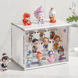 1 x RAW Customer Returns Siyecioa showcase display case, acrylic display case, glass display case, small plexiglass display case with door for action figures toys, mini figures, collectible figures, self-assembly with 3 layers 36 23 27cm  - RRP €32.75