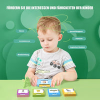 1 x RAW Customer Returns Talking Flash Cards Children s Toys From 2 3 4 5 6 Years Educational Games for Autism Educational Toys Learning for Children Preschool Children Gift for Boys Girls 2-4 Years 112 Sheets 224 Words Italian - RRP €16.51