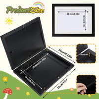 10 x Brand New Art photo frame for children A4 picture frame children s drawings picture frame front opening picture frame for artwork for storing displaying children s drawings artworks art projects Black - RRP €204.0