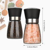 1 x RAW Customer Returns Salt mill pepper mill, Hotder spice mill with adjustable ceramic grinder, pepper mill set made of glass, also as a chili mill for various spices - RRP €38.3