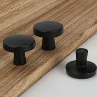 1 x RAW Customer Returns LONTAN Pack of 20 cabinet knobs, matt black, furniture knobs, drawer knobs, modern furniture knobs, round door knobs, kitchen knobs, knobs, cabinet furniture knobs, drawer knobs, brushed, one hole - RRP €39.31