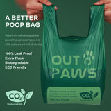 3 x Brand New OutPaws Dog Poop Bags with Handles, 100 Leak Proof and Extra Thick, Compostable Dog Poop Bags, Lavender Scented, 120 Count - RRP €30.21