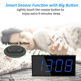 1 x RAW Customer Returns Mesqool Extra Loud Alarm Clock with Bed Shaker, Vibrating Alarm Clock for Heavy Sleepers, Hearing Impaired Deaf Teens, Double Alarm Clock, Large Display, USB Charger, Dimmer, Snooze - RRP €26.54