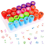 3 x RAW Customer Returns Faburo 26 Piece Stamp Set Animals, Children s Stamps, Self-Inking for Children, Round, Multi-Coloured - RRP €23.97