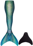 1 x RAW Customer Returns FOLOEO Mermaid Fin Girl with Mermaid Fin, Multicolored Md24 , 170 - RRP €45.26