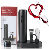 1 x RAW Customer Returns ZOYIDOUX Electric Corkscrew, 6 in 1 Gift Box Bottle Opener with Storage Base, Foil Cutter, Wine Aerator, Champagne Stopper, Vacuum Sealer, for Wine Lovers Gift - RRP €22.61