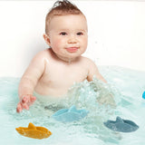 10 x Brand New Bathtub toys, pack of 3 bath toys baby from 1 2 3 years, water toys baby silicone for toddlers boys girls gifts - RRP €192.0