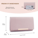 1 x RAW Customer Returns BAICLES Women Evening Bag PU Leather Clutch Wedding Elegant Bridal Handbag Women Shoulder Bag Small Party Leisure Bag Pink. - RRP €19.62