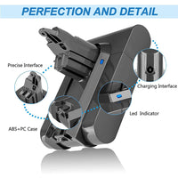 1 x RAW Customer Returns 21.6V 4600mAh for Dyson V6 battery DC62 DC58 SV03 DC59 DC61 Animal DC72 DC74 SV04 SV05 SV06 SV07 SV09 vacuum cleaner - RRP €29.99