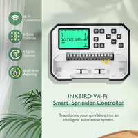 1 x RAW Customer Returns Inkbird irrigation computer, IIC-800-WIFI 8 zones programming device irrigation system seasonal adjustment with weatherproof cover rain bypass - RRP €95.99