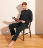 1 x RAW Customer Returns LAPASA Checked Men s Pajama Set with Pockets and Drawstring, Cotton Shirt Flannel Trousers Set M79, Microfleece M129 XL Multicolour - RRP €39.34