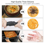 2 x Brand New Uktunu 6-piece trivet and oven glove set, placemat silicone pot coaster, 2-piece gloves pot holder, anti-slip pot holder and heat resistant up to 250 C, suitable for cooking, baking, grilling - RRP €26.2