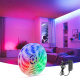 1 x RAW Customer Returns LED Strip Alexa 5M RGB Set, Smart Wifi LED Strip 5050 RGB with Remote Control, IP65 Waterproof Self-Adhesive LED Strips, Flexible LED Band, LED Strip for Home, Party, Kitchen, Bedroom, TV, Ceiling - RRP €15.65