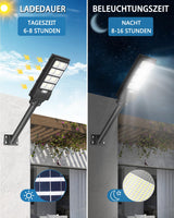 1 x RAW Customer Returns Sararoom 400W Solar Street Light for Outdoors 720 LED Solar Lamps with Motion Sensor IP65 Waterproof Solar Path Light Outdoor, 6500K Street Lamp Security Light with Remote Control for Garden - RRP €73.61