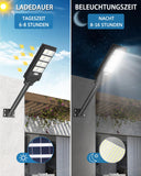 1 x RAW Customer Returns Sararoom 400W Solar Street Light for Outdoors 720 LED Solar Lamps with Motion Sensor IP65 Waterproof Solar Path Light Outdoor, 6500K Street Lamp Security Light with Remote Control for Garden - RRP €73.61