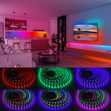 1 x RAW Customer Returns SEZO WS2812B ECO 5M 300LEDs DC5V Individually Addressable LED Strip Individual SMD5050 300 Pixel Dream Color Programmable LED Light Strip Flexible IP65 Waterproof Black PCB WS2812E  - RRP €31.25