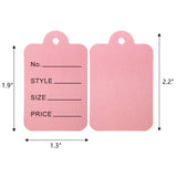 2 x RAW Customer Returns Frcctre Price Tags in 8 Colors, 3.3 cm L x 4.6 cm H, 2000 Pieces - RRP €33.6