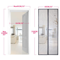 1 x RAW Customer Returns Apalus fly screen door, magnetic insect protection 85x210cm, the magnetic curtain is ideal for the balcony door, cellar door and patio door, easy adhesive installation without drilling, cannot be shortened, white - RRP €17.64