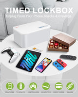 1 x RAW Customer Returns iDiskk Safe timed locker, phone locker with timer phone shutdown video games, social media, self-control timer locker container storage box for addiction management - RRP €49.55