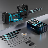 3 x RAW Customer Returns Cordless chainsaw compatible with Makita 18V, 3 IN1 1000W 6 inch 8 inch 12 inch electric chainsaw, chainsaws with safety lock, automatic oiler, cordless saw, hand chain saw, garden shears without battery  - RRP €344.85