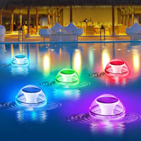 1 x RAW Customer Returns Solar floating pool lighting, solar water floating lamps, IP65 waterproof floating ball pool light, color changing pool lighting decoration for pond, aquarium, fountain, bathtub pool, pack of 2 - RRP €19.4