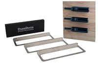 1 x RAW Customer Returns Pack of 3 premium wine rack wall wine bottle holders from DunnDerra, elegant, smart timeless design, assembly possible in many variations, made of stainless steel, made in Austria stainless steel  - RRP €24.9