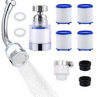 13 x Brand New Editable water filter for faucet, faucet extension, faucet filter, 360 rotatable faucet filter, faucet filter for home, with 4 pieces of cotton filter element, for faucets - RRP €265.2