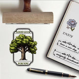 2 x Brand New CRASPIRE Nature Oak Tree Vintage Clear Rubber Stamp Forest Plants Text Flowers Transparent Silicone Seal Stamps For Journaling Card Making DIY Scrapbooking Handmade Photo Album Notebook - RRP €40.8