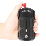 1 x RAW Customer Returns NICEYRIG Quick Release Plate Base Plate Touch and Go Plate for TERIS TS-V15 V18 N10 for Camera Rig, Tripod Mount-522 - RRP €59.18