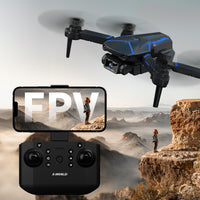 1 x RAW Customer Returns Mini drone with camera HD 720P, X19 children s drone with 2 cameras, RC quadcopter with FPV WiFi transmission, foldable drone with altitude hold for adults, 3D flip, headless mode for beginners, 2 modular batteries - RRP €69.99