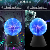 1 x RAW Customer Returns Comely Plasma Ball 5 Inch, Plasma Lamp Magic Plasma Lamp Touch Sensitive and Sound, Novelty Light Night Lights for Kids Gifts Holiday Decoration, Blue - RRP €27.22