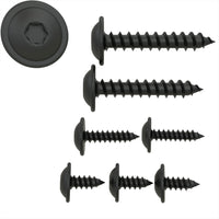 1 x RAW Customer Returns 100 AUPROTEC sheet metal screws 3.9 x 16 mm flat head with washer TORX black galvanized DIN 7049-3.9 x 16 mm, 100 pieces - RRP €15.73