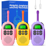 1 x RAW Customer Returns HPROMOT Walkie Talkie Kids Rechargeable 3 Pack 16 Channels 2 Way Radio Long Range Walkie Talkies with LCD Flashlight Toy Gifts for 3-12 Boys Girls Indoor Outdoor Adventure Camping Hiking - RRP €42.99