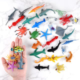 1 x RAW Customer Returns PLULON 32pcs Sea Animal Figure Toys,Sea Creature Animal Toys Play Figures for Kids Plastic Animals Cake Decorations for Kids Party Favor Supplies - RRP €10.33