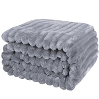 1 x RAW Customer Returns Cuddly blanket 150x200 cm - warm fluffy bedspread and sofa blanket for mom, women and girlfriend grey, 150x200cm  - RRP €24.99