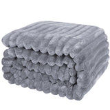 1 x RAW Customer Returns Cuddly Blanket 150x200 cm - Warm Fluffy Bed Throw Blanket and Sofa Blanket for Mom, Women and Girlfriends Grey, 150x200cm  - RRP €24.19