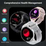 1 x RAW Customer Returns HOAIYO Smartwatch Men with Bluetooth Calls Android and iOS, 1.5 Fitness Watch Wristwatches Men s Sports Watch with Heart Rate Monitor, Music Control, Pedometer, Waterproof Fitness Tracker, Pink - RRP €30.23