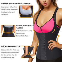 1 x RAW Customer Returns Bingrong Women s Shaping Body Shaping Corset Waist Trainer Shapewear Bustier Top Cincher Slimming Body Shaper 2XL, Black  - RRP €24.0