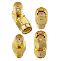 1 x RAW Customer Returns BOOBRIE 4 Pieces SMA Connector Adapter Kit SMA Male Female to SMA Male Female RF Coaxial SMA Connector for Radio Scanners, Amateur Radio Transceiver, CB Radio, FPV Drone - RRP €13.16