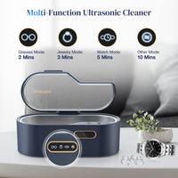 1 x RAW Customer Returns Ultrasonic cleaning device for glasses, 450ml ultrasonic device with 4 time settings 45KHz, professional ultrasonic cleaner for jewelry, glasses, watches, silver, rings, necklaces, razors, coins - RRP €40.33