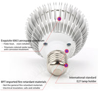 1 x RAW Customer Returns Esbaybulbs Plant Growth Lamps E27 50W Greenhouse Grow Light Spotlight for Growth Cultivation Plants Indoor Full Spectrum Plant Lights - RRP €21.99