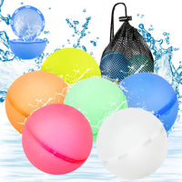 54 x Brand New Jinhuaxin 6 PCS Water Bombs Reusable, Water Bombs Self-Closing, Pool Toys, Reusable Water Bombs, Water Toys Children, for Children Summer Beach Party, Summer, Outdoor - RRP €707.4