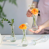 1 x RAW Customer Returns 12 x small vases for table decoration, Hewory vase glass flower vase vintage decoration glass vase mini vases set vases small table decoration for living room decoration modern wedding decoration - RRP €44.14