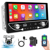 1 x RAW Customer Returns Hodozzy Wireless Carplay 2 Din Car Radio with 6.86 inch IPS Screen, Bluetooth Car Radio, Touchscreen with Mirror Link FM USB AUX SWC Voice Control Rear View Camera - RRP €55.96