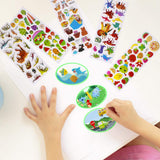 1 x Brand New 3D Stickers for Kids, 30 PCS Puffy Stickers Vivid Relief Children Stickers including Animals Dinosaurs Hearts Cars Fruits and Vegetables - RRP €20.4