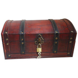 1 x RAW Customer Returns infinimo treasure chest - children s birthday treasure chest, pirate chest, gift box lockable with lid and lock with key, treasure chest 30x20x15cm large - RRP €30.02